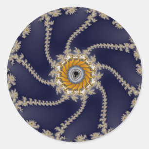 Adesivo Redondo Recife Fractal - Vinheta Fractal