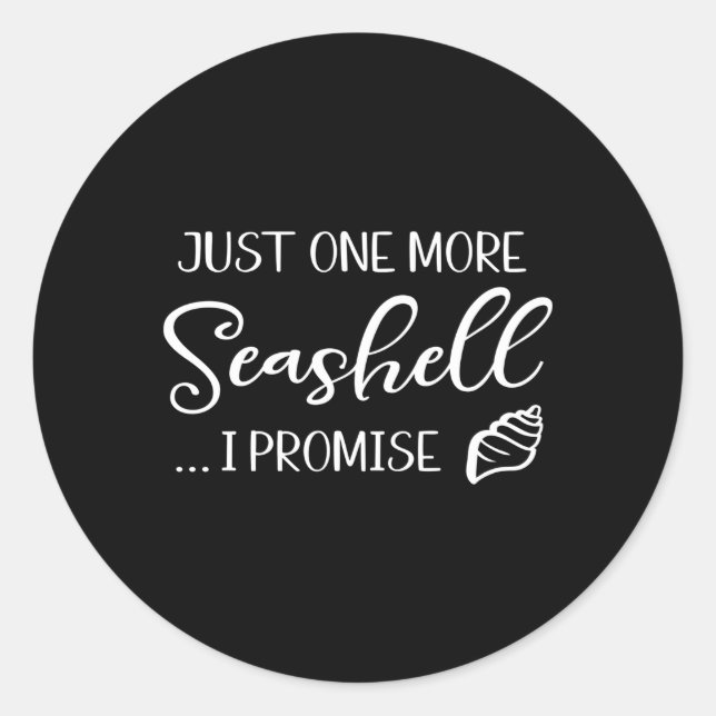 Adesivo Redondo Recolha de Shell com Coletor de Conchas (Frente)