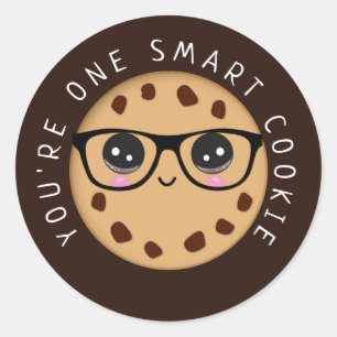 Adesivo Redondo Recompensa a Professora Smart Cookie