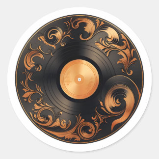 Adesivo Redondo Record Store Legal Vinyl Record Vinyl Music Fan