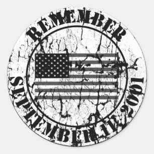 Adesivo Redondo Recorde 9/11