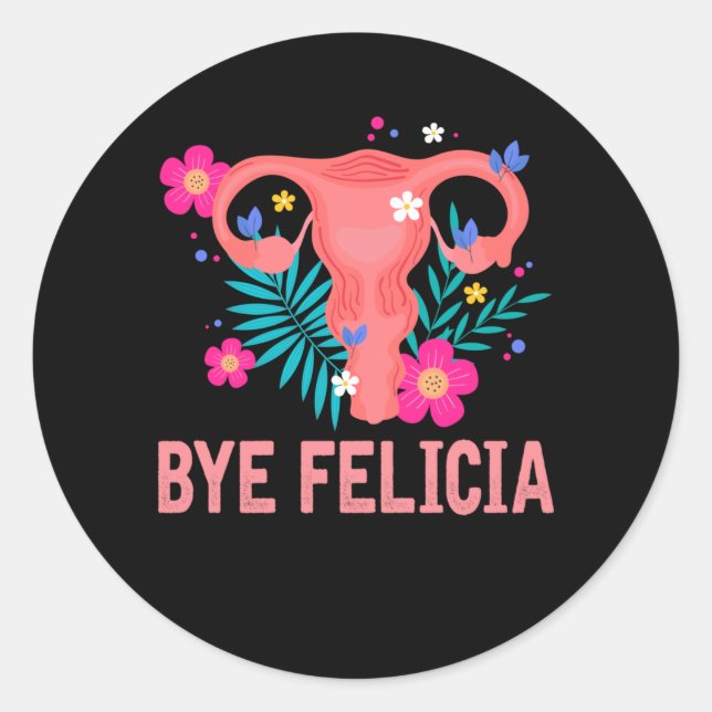 Adesivo Redondo Recuperação de Histerectomia Cirurgia Remoção do Ú (Frente)