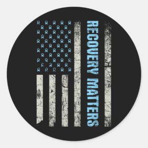 Adesivo Redondo Recuperação S - Sobriety Anniversário Sober Aa Na