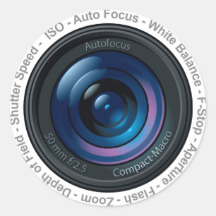 Adesivo Redondo Recurso DSLR