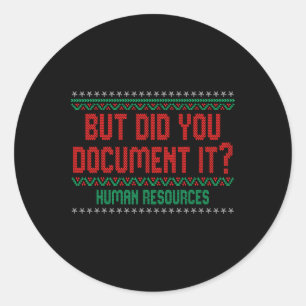 Adesivo Redondo Recursos Humanos Haviam Mulheres De Natal Mas Você