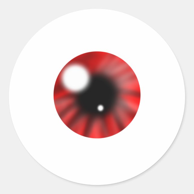 Adesivo Redondo Red Eye Orb (Frente)