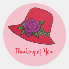 Adesivo Redondo Red Hat