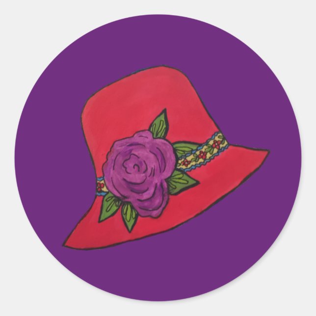 Adesivo Redondo Red Hat (Frente)