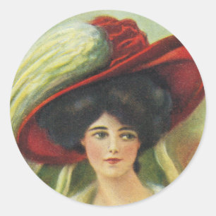 Adesivo Redondo Red Hat grande