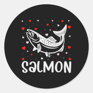 Adesivo Redondo Red Heart Cupid Love Graphic Salmon Lover Valentin