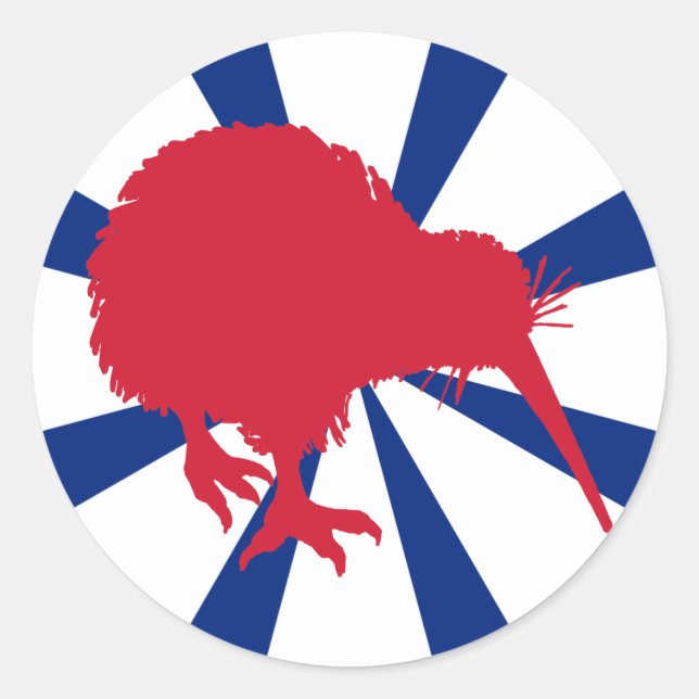 Adesivo Redondo Red Kiwi (Frente)