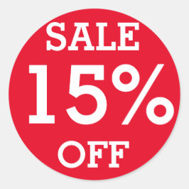 Adesivo Redondo Red label SALE 15% OFF Retail compro