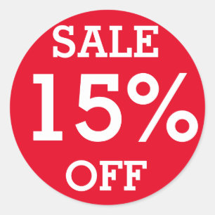Adesivo Redondo Red label SALE 15% OFF Retail compro