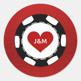 Adesivo Redondo Red Las Vegas Passport Sticker