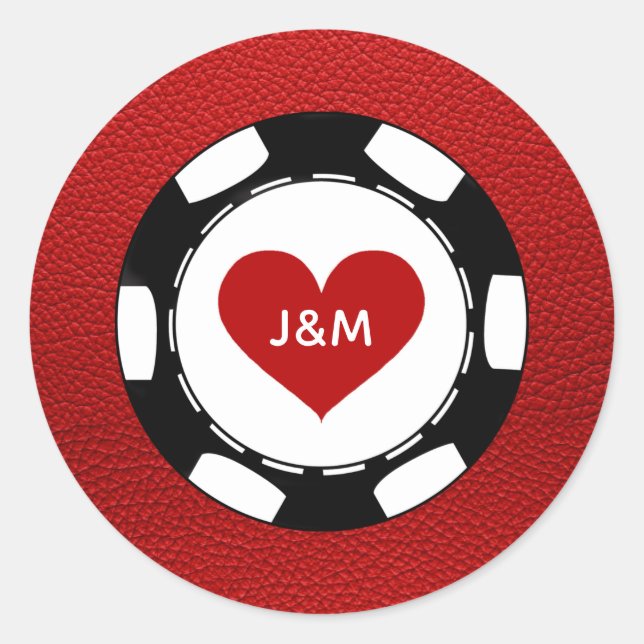 Adesivo Redondo Red Las Vegas Passport Sticker (Frente)