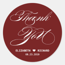 Red Obrigado Favor de Casamento