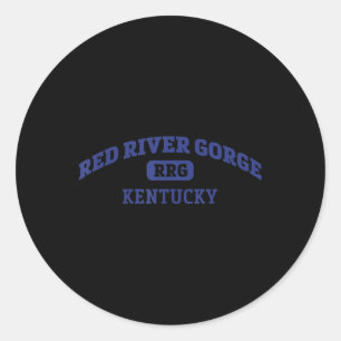 Adesivo Redondo Red River Gorge College Style Rock Escala D