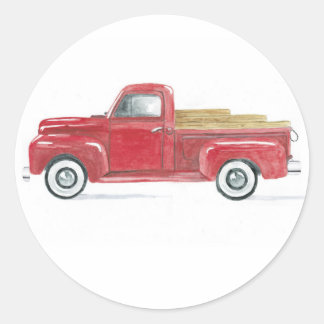 Adesivo Redondo Red Truck Seal