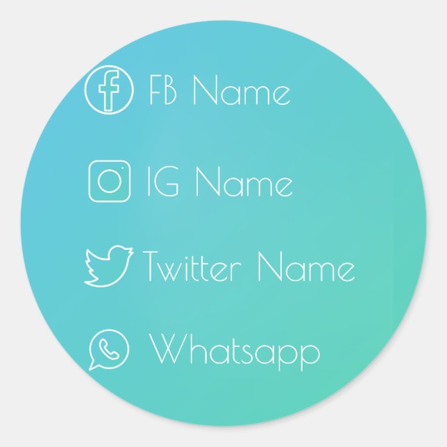 Adesivo Redondo Rede social Legal! (Frente)