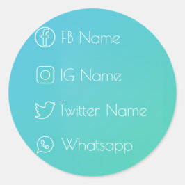 Adesivo Redondo Rede social Legal!