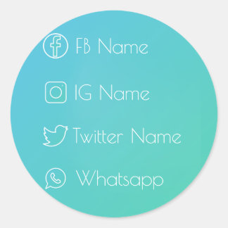 Adesivo Redondo Rede social Legal!