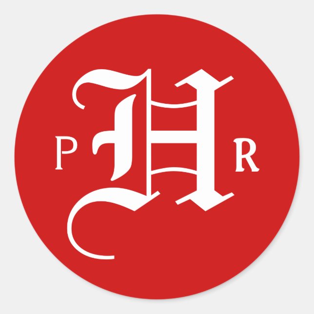 Adesivo Redondo redondo vermelho (Frente)