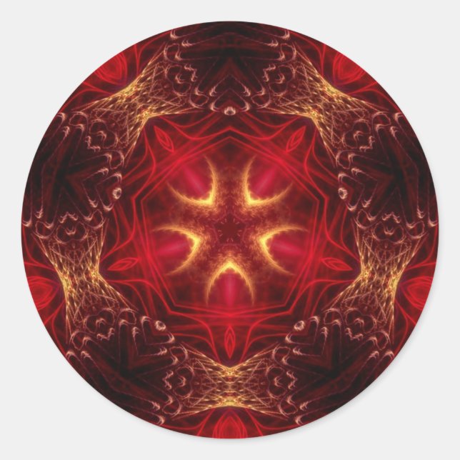 Adesivo Redondo RedStaro Sticker (Frente)