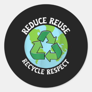 Adesivo Redondo Reduza a proteção ambiental do Reciclar para reuti