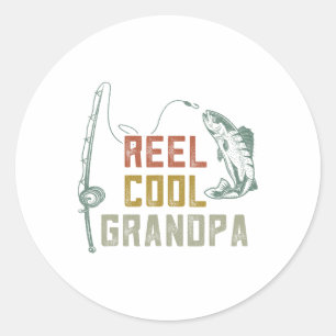Adesivo Redondo Reel Legal Vovô, Pesca S