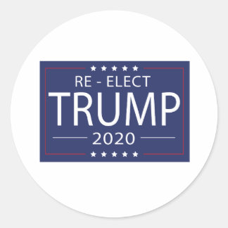 Adesivo Redondo Reeleger Trump 2020 