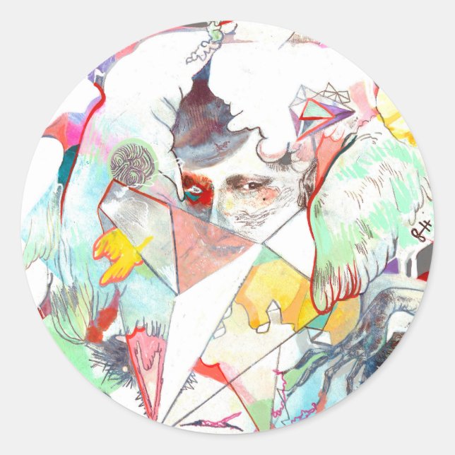 ADESIVO REDONDO REFLETE OS VESTIDOS (Frente)