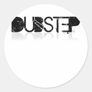 Adesivo Redondo Reflexão de Dubstep