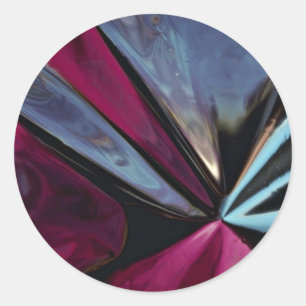 Adesivo Redondo Reflexão em folha de alumínio
