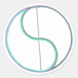 Adesivo Redondo Reflexão Mandala