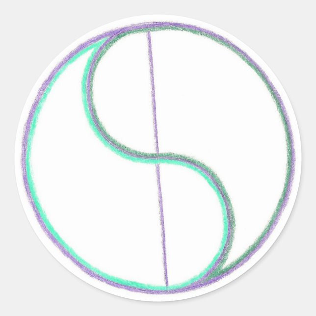 Adesivo Redondo Reflexão Mandala (Frente)