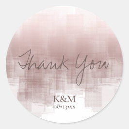 Adesivo Redondo Reflexões de Aquarela Obrigado Canela ID774