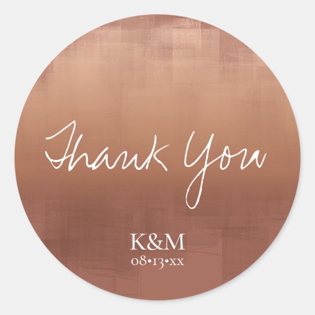 Adesivo Redondo Reflexões de Aquarela Obrigado Clay ID774 (Frente)