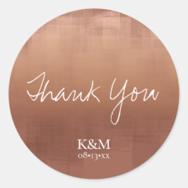 Adesivo Redondo Reflexões de Aquarela Obrigado Clay ID774