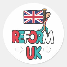 Adesivo Redondo Reform UK