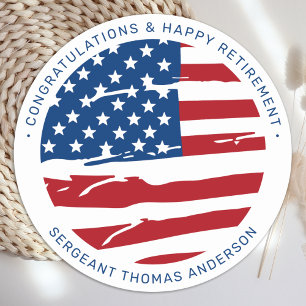 Adesivo Redondo Reforma Militar Patriótica Americana