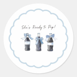 Adesivo Redondo Refrigerante Blue Baby Pronto para EXPLODIR!