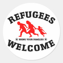 Refugiados Bem-vindos Tragam suas famílias