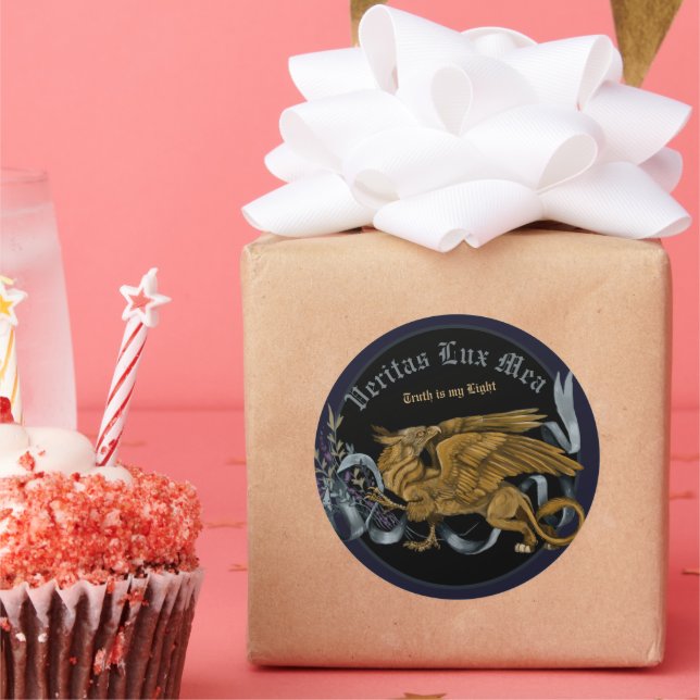 Adesivo Redondo Regal Dourada Griffin (Festa)