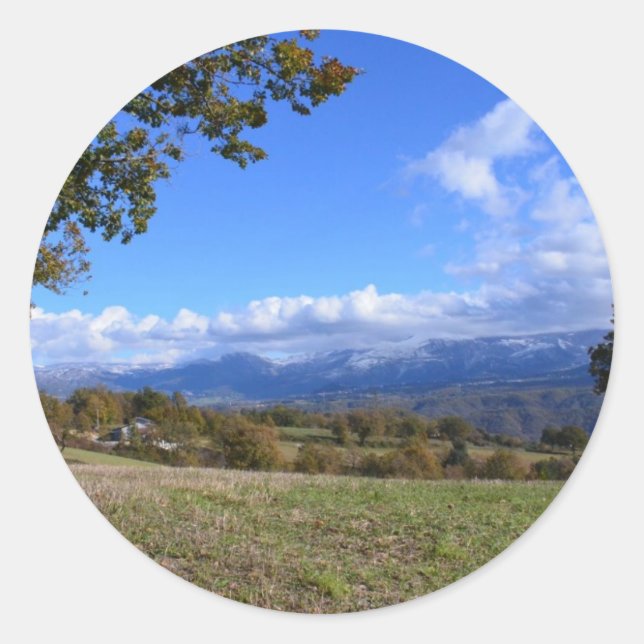 Adesivo Redondo Região Calábria (Frente)