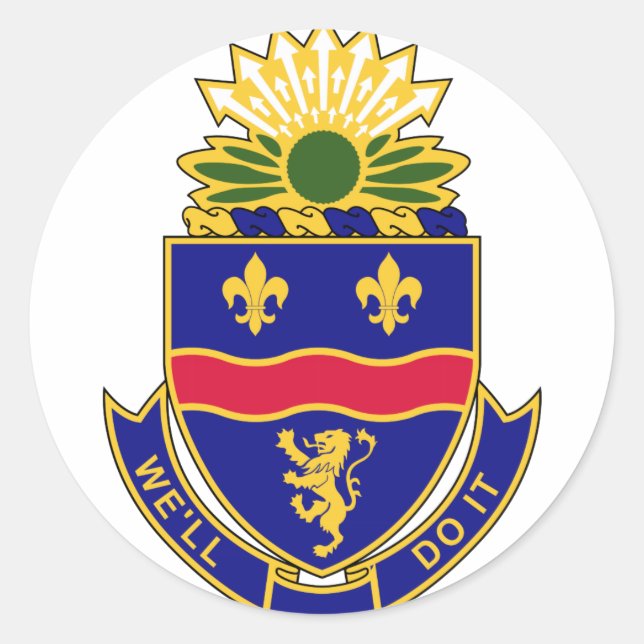 Adesivo Redondo Regimento de Infantaria 148 - Faremos isso (Frente)