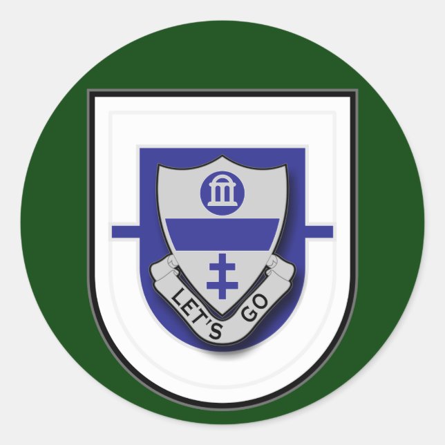 Adesivo Redondo Regimento de Infantaria 325 - Batalhão de 1rua Fla (Frente)