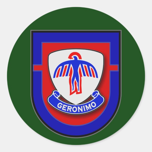 Adesivo Redondo Regimento de Infantaria 501rua - Batalhão de 1rua  (Frente)