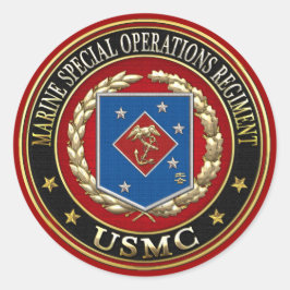 Adesivo Redondo Regimento de Operações Especiais Marinhas (MSOR) [