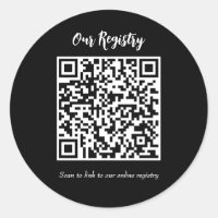 Registro de Casamento Modern Minimal QR Code Escan