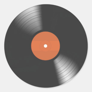 Adesivo Redondo Registro de vinilo
